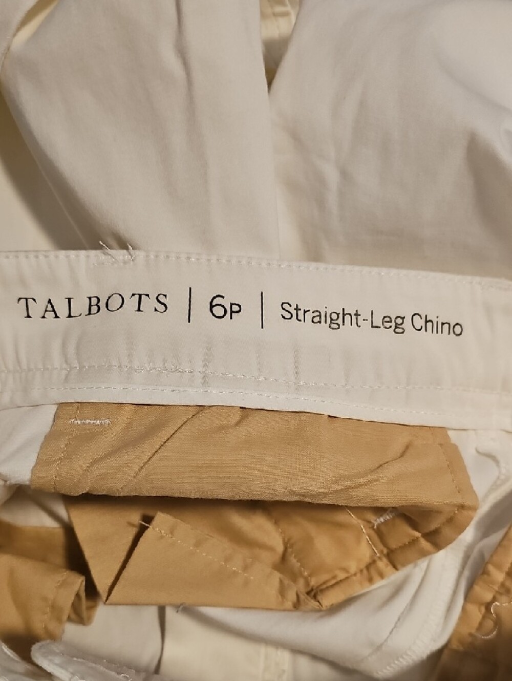 Talbots White Straight Leg Jeans - Picture 2 of 4